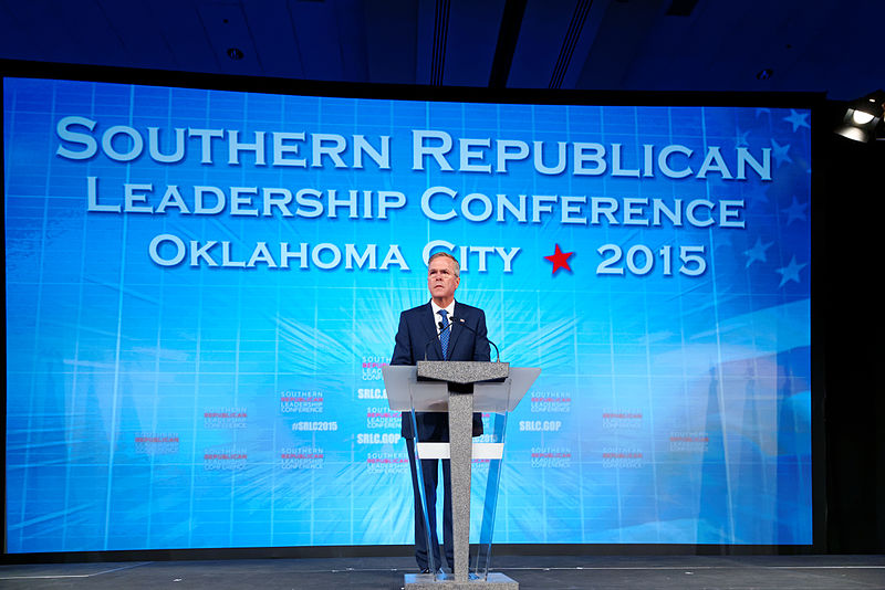 File:Governor of Florida Jeb Bush at Southern Republican Leadership Conference, Oklahoma City, OK May 2015 by Michael Vadon 03.jpg