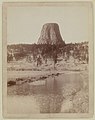 Devil's Tower. With water scene from east side, 1200 high, 800 diameter. (1890, LC-DIG-ppmsc-02646)