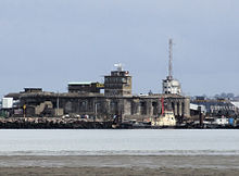 Garrison point seen from the Isle of Grain