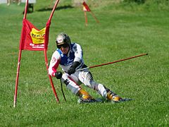 Philipp Gschwandtner in the Super-G of the Austrian Championships 2010