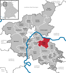 Kaart van Grettstadt