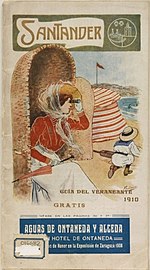 Couverture du Guías del veraneante de Santander de 1910.