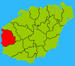 Dongfang a térképen