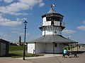 The Harwich Low Lighthouse of 1818 (with the High Lighthouse in the distance beyond)