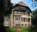 Villa Marx with villa garden (today botanical garden), gardener's house and pavilion by the pond