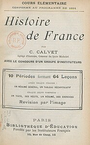 Histoire de France, by C. Calvet.