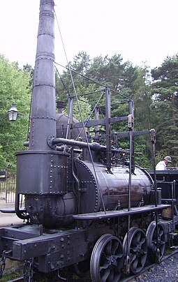 Steam Elephant (replica) Historic railway in the Beamish Museum 06.JPG