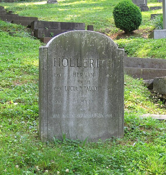 Memorial stone for Herman Hollerith, mathematician and inventor