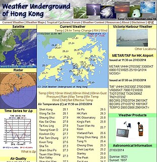 Weather Underground of Hong Kong