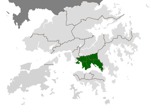 Location within Hong Kong (in green)