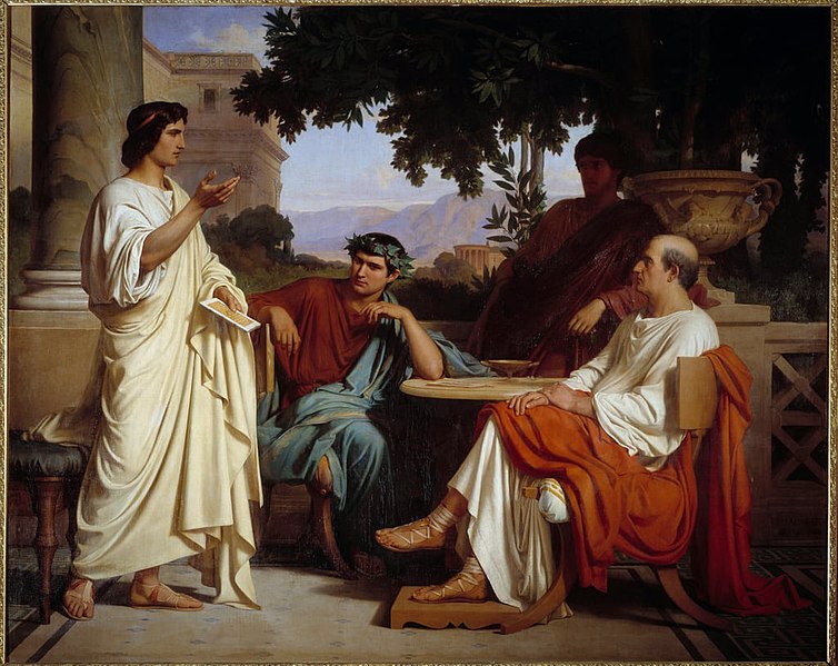 File:Horace, Virgil and Varius at the house of Maecenas.jpg