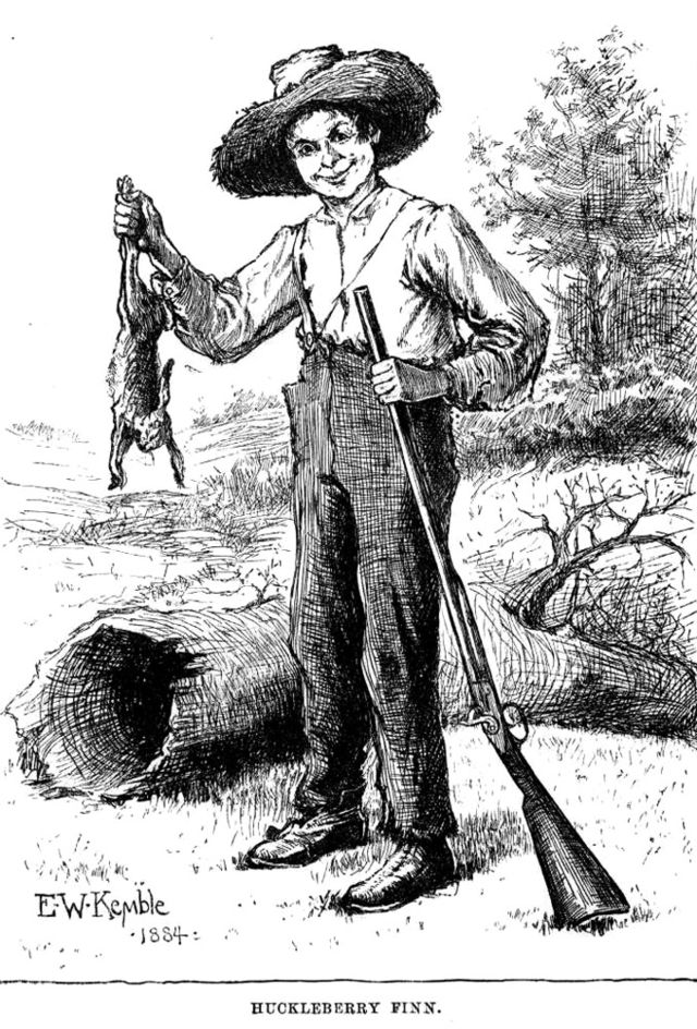 examples of racism in huckleberry finn