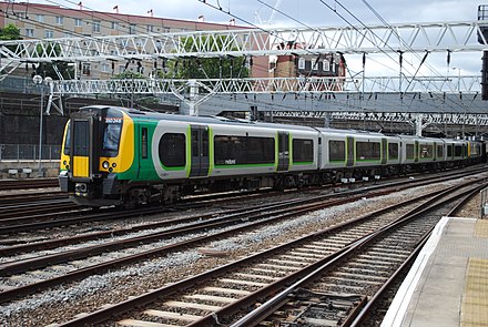 London Midland Class 350 entering Euston from the West Coast Main Line