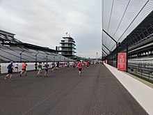 A row of runners