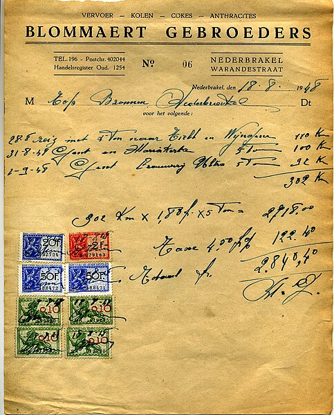 File:Invoice-Blommaert -Gebroeders.jpg