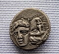 Istros - 400-300 BC - silver drachma - two heads of youths - eagle with dolphin - München SMS