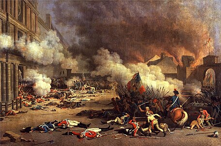 无套裤汉占领了杜伊勒里宫并屠杀了瑞士卫兵(1792年8月10日)