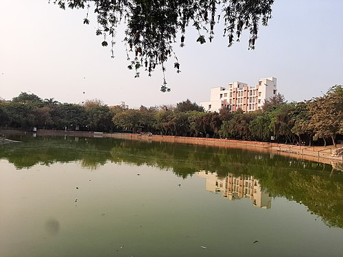 A local park in Rohini, Delhi