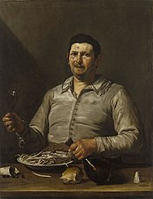 José de Ribera (1591-1652). Le Goût, vers 1614-16. Huile sur toile, 113 × 88 cm. Wadsworth Atheneum, Hartford (Connecticut).