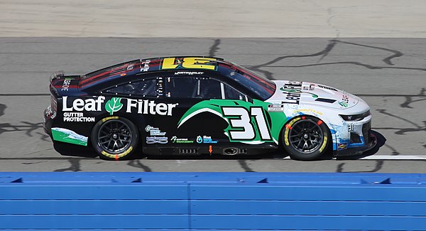 Justin Haley in the No. 31 at Auto Club Speedway in 2022