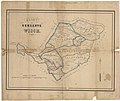 Kaart der gemeente Wisch, met vermelding van huis- en boerderijnamen, 1850
