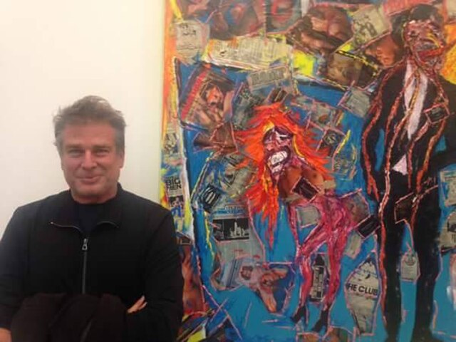 Karan Kapoor at a private gallery exhibition in Chelsea.