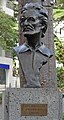 Bronze bust of the Russian painter Karl Bryullov in Funchal, Madeira.