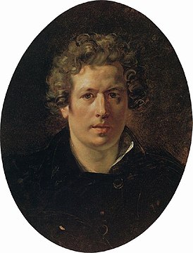 Autorretrato de Briulov, en el Museo Ruso (1833).