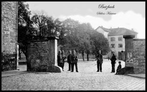 Castle barracks entrance around 1910