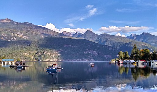 1890’s boathouses, Kaslo Bay, British Columbia Photographer: Rick Galbraith