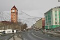 Vista de Kírovsk en primavera.