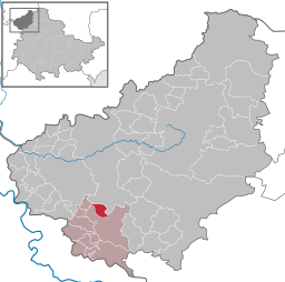 Läget för kommunen Krombach i Landkreis Eichsfeld