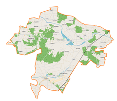 Mapa lokalizacyjna gminy Krzywda
