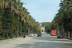 Kuçovë Main street.jpg