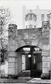 Leipzig, Zentralstraße: Portal des Künstlerhauses (1900) (Quelle: Wikimedia)