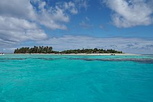 Las aguas cristalinas frente al Islote de la passe (L'îlot de la passe), Wallis y Futuna