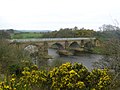 Laigh Milton viaduct and the old waste bings of Fairlie Colliery (Pit No.3)