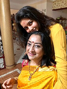 Lakshmi with her daughter, Samyuktha Lakshmi and Samyuktha.jpg