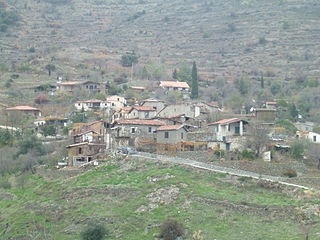 Lazanias village in Nicosia District, Cyprus
