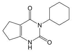 Structural formula of Lenacil