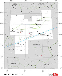 Diagram showing star positions and boundaries of the Cepheus stjernebilete and its surroundings