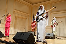 Les Filles de Illighadad perform at the Library of Congress in 2019 Les Filles de Illighadad (48764373888).jpg