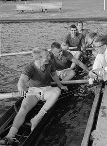 Lex Mullink and Jan, Freek and Bobbie van de Graaf 1964.jpg
