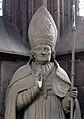 Lichtenfels-Krozingen Kapelle: Sandsteinskulptur von André Friedrich: Bernhard Boll, 1. Erzbischof von Freiburg