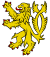 Lion rampant (forked tail in saltire).svg