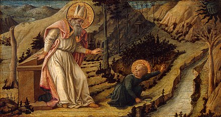 Filippo Lippi, Vision of St. Augustine, c. 1465, tempera, Hermitage Museum, Saint Petersburg