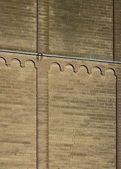 Lesene narrow, low-relief, vertical pillar in a wall