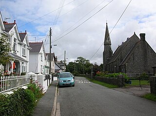 <span class="mw-page-title-main">Llanwnda, Gwynedd</span> Human settlement in Wales