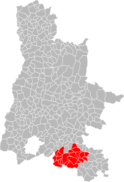 Location of the CC du Pays du Buis-les-Baronnies in the Drôme department