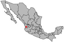Letak Tepic di Meksiko